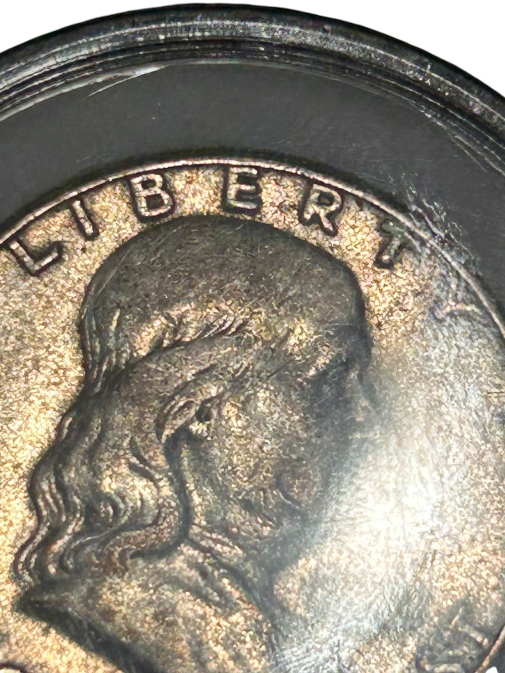 1961-D Franklin Half Dollar Silver Coin - Liberty In God We Trust - Picture 8 of 10